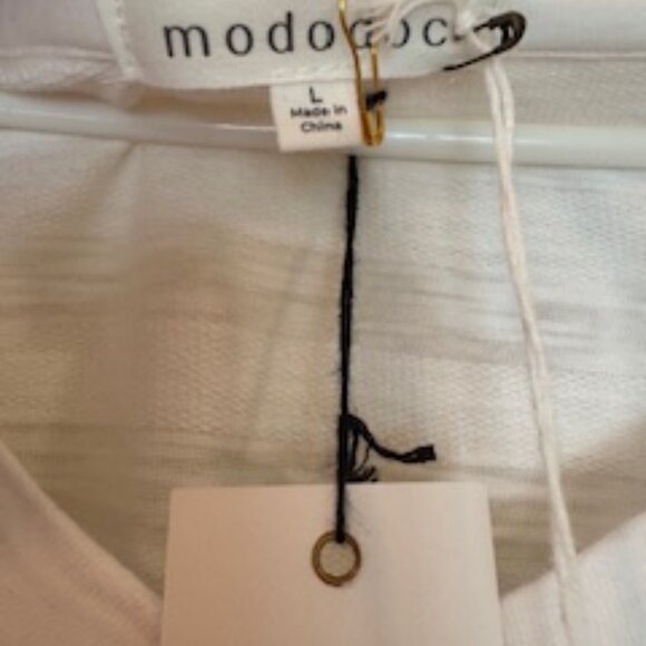 Mocodoc White Long Sleeve Tee - Picture 4 of 5